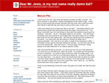 Tablet Screenshot of dearjesisismynamereallydamnkid.wordpress.com