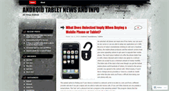 Desktop Screenshot of androidtabletnewsandinfo.wordpress.com