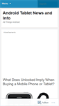 Mobile Screenshot of androidtabletnewsandinfo.wordpress.com