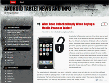 Tablet Screenshot of androidtabletnewsandinfo.wordpress.com