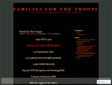 Tablet Screenshot of familiesforthetroops.wordpress.com