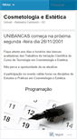 Mobile Screenshot of cosmetologiaunivali.wordpress.com