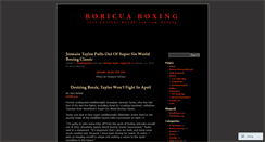 Desktop Screenshot of boricuaboxing.wordpress.com