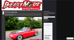 Desktop Screenshot of beastmodeperformance.wordpress.com