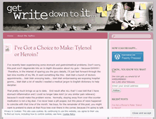 Tablet Screenshot of getwritedowntoit.wordpress.com