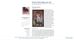 Desktop Screenshot of everyninedays.wordpress.com