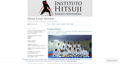 Desktop Screenshot of hitsujikarate.wordpress.com