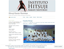 Tablet Screenshot of hitsujikarate.wordpress.com