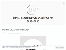 Tablet Screenshot of endlessglow.wordpress.com