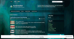 Desktop Screenshot of karatenettet.wordpress.com