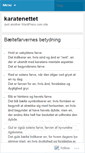 Mobile Screenshot of karatenettet.wordpress.com