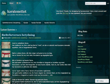 Tablet Screenshot of karatenettet.wordpress.com