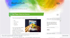 Desktop Screenshot of heatherpeck.wordpress.com