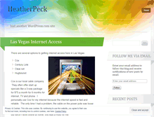 Tablet Screenshot of heatherpeck.wordpress.com