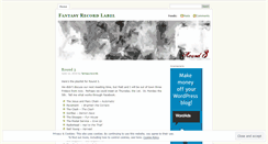 Desktop Screenshot of fantasyrecords.wordpress.com