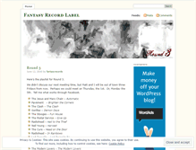 Tablet Screenshot of fantasyrecords.wordpress.com