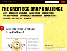 Tablet Screenshot of eggdropchallenge.wordpress.com