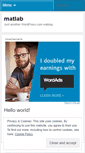 Mobile Screenshot of matlab.wordpress.com