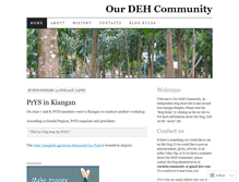 Tablet Screenshot of dehcommunity.wordpress.com