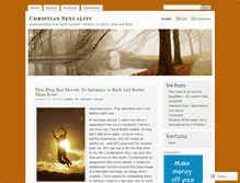 Tablet Screenshot of christiansexuality.wordpress.com
