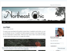 Tablet Screenshot of northeastchic.wordpress.com