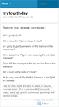 Mobile Screenshot of myfourthday.wordpress.com