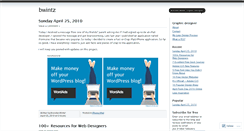 Desktop Screenshot of bwintz.wordpress.com