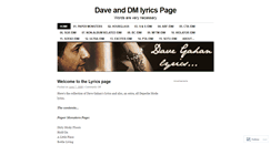 Desktop Screenshot of davegahanlyrics.wordpress.com