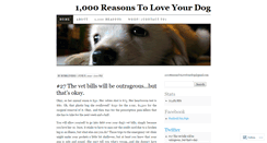 Desktop Screenshot of 1000reasonstoloveyourdog.wordpress.com