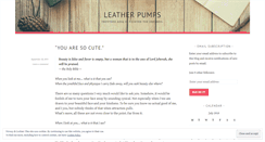 Desktop Screenshot of leatherpumps.wordpress.com