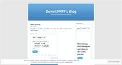 Desktop Screenshot of downt9999.wordpress.com