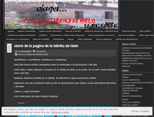 Tablet Screenshot of lafabrikadehielo.wordpress.com