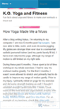 Mobile Screenshot of koyoga.wordpress.com