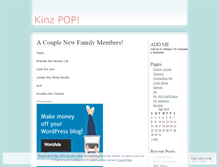 Tablet Screenshot of kinzpop.wordpress.com