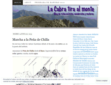 Tablet Screenshot of lacabratiraalmonte.wordpress.com