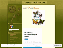 Tablet Screenshot of craftnfashion.wordpress.com