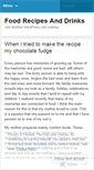 Mobile Screenshot of fooddrinkrecipes.wordpress.com
