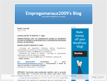 Tablet Screenshot of empregomanaus2009.wordpress.com