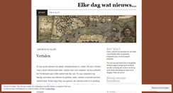 Desktop Screenshot of elkedagwatnieuws.wordpress.com