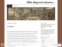 Tablet Screenshot of elkedagwatnieuws.wordpress.com