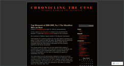 Desktop Screenshot of chroniclingthecuse.wordpress.com