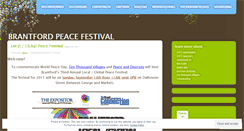 Desktop Screenshot of brantfordpeacefestival.wordpress.com