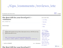 Tablet Screenshot of gpscomments.wordpress.com