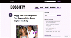 Desktop Screenshot of bossity.wordpress.com