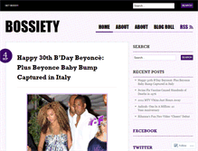 Tablet Screenshot of bossity.wordpress.com