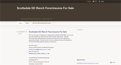 Desktop Screenshot of dcranchforeclosuresforsaleinscottsdale.wordpress.com