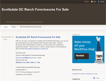 Tablet Screenshot of dcranchforeclosuresforsaleinscottsdale.wordpress.com