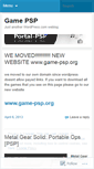 Mobile Screenshot of gamepsp.wordpress.com