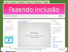 Tablet Screenshot of fazendoinclusao.wordpress.com