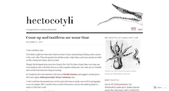 Desktop Screenshot of hectocotyli.wordpress.com